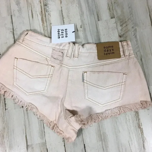 Some Days Lovin’ Distressed Daisy Dukes Shorts S v6x - Image 3