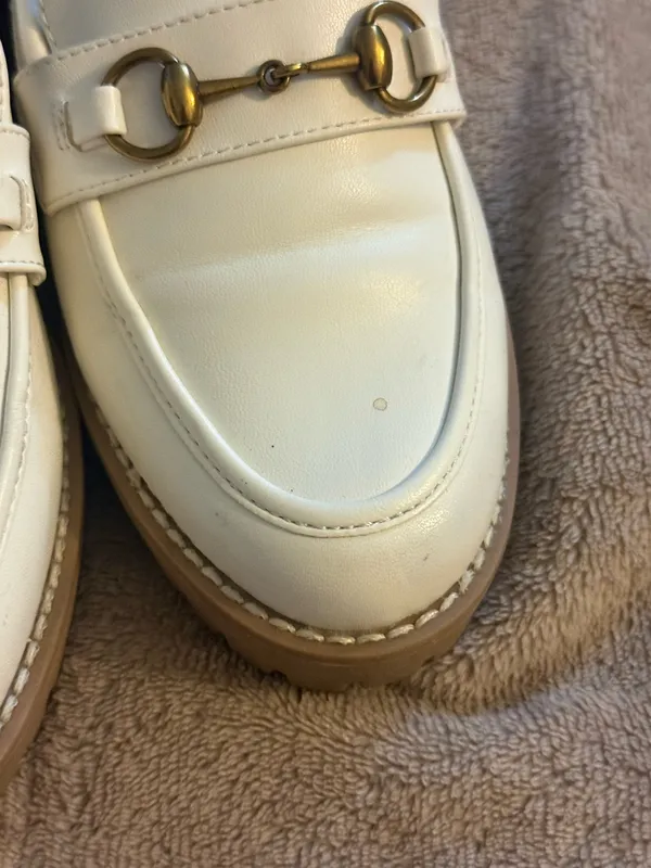 A New Day White Loafers Size 6 - Image 6