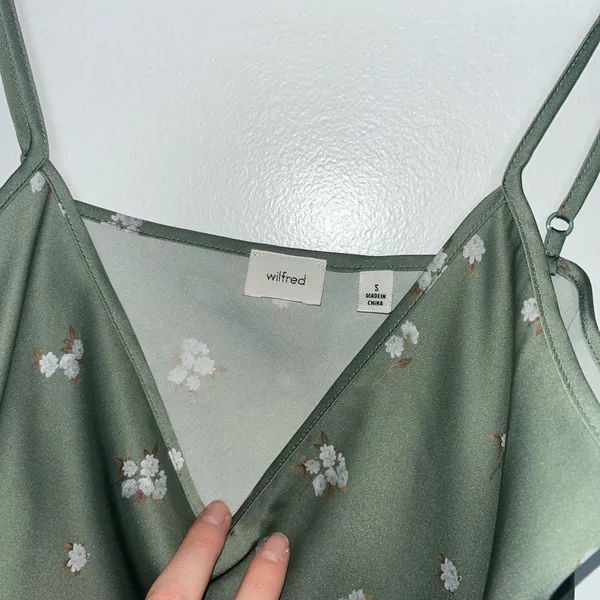 Aritzia green silk dress - new without tags - Image 2