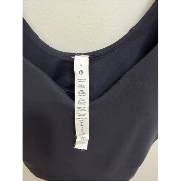 Lululemon Align Nulu Tank Sport Bra Black Size 6 - Image 6