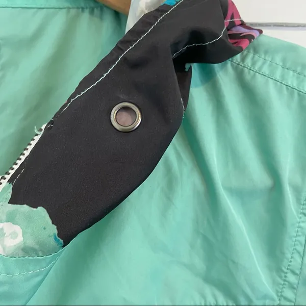 Empyre Hooded Wind Breaker Jacket. Size Large. Green - Image 5
