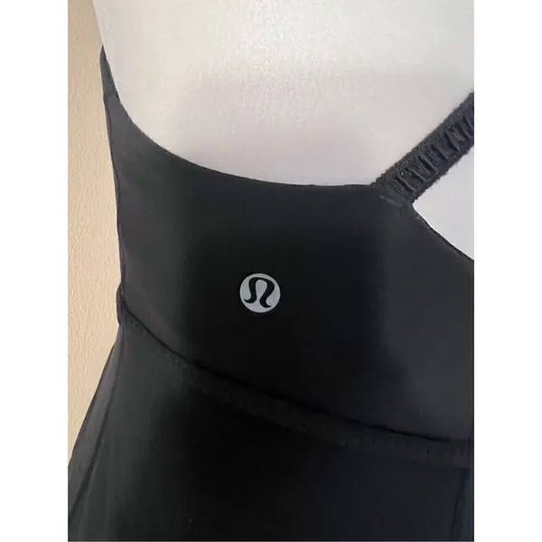 Lululemon Black Bulerias Athletic Tank Top Size 6 - Image 5