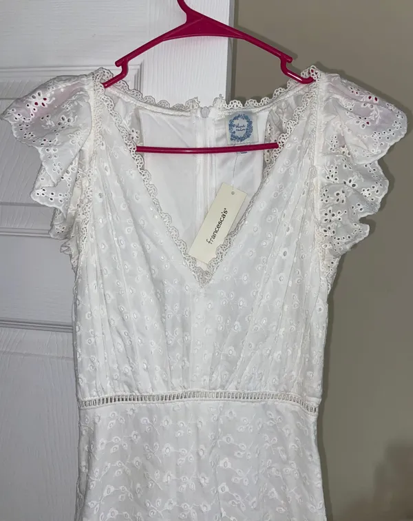 Francesca's White midi dress - Image 4
