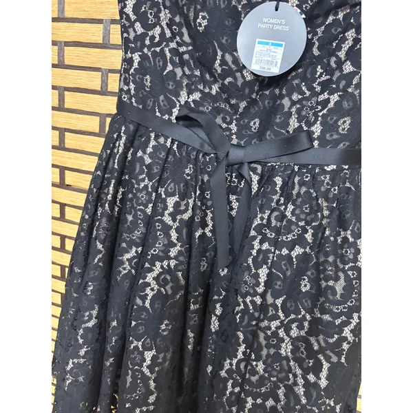 Neiman‎ Marcus For Target Black Lace Strapless Dress Size 6 - Image 5