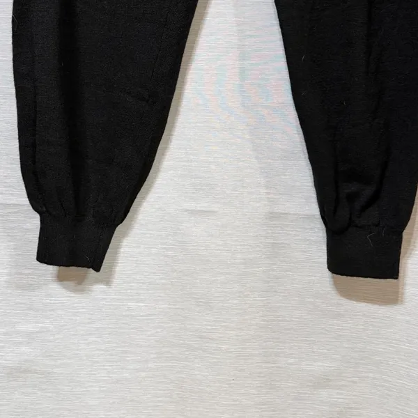 Victorias Secret Black Knit Jogger Pants Wool Blend NWT Womens Medium - Image 3