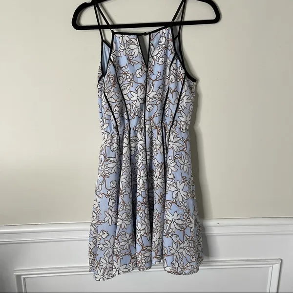 Anthropologie Greylin blue floral sheath dress‎ size small spring summer - Image 7