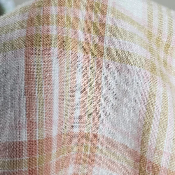 American Eagle Linen Blend Oversized Plaid Shirt - Image 7