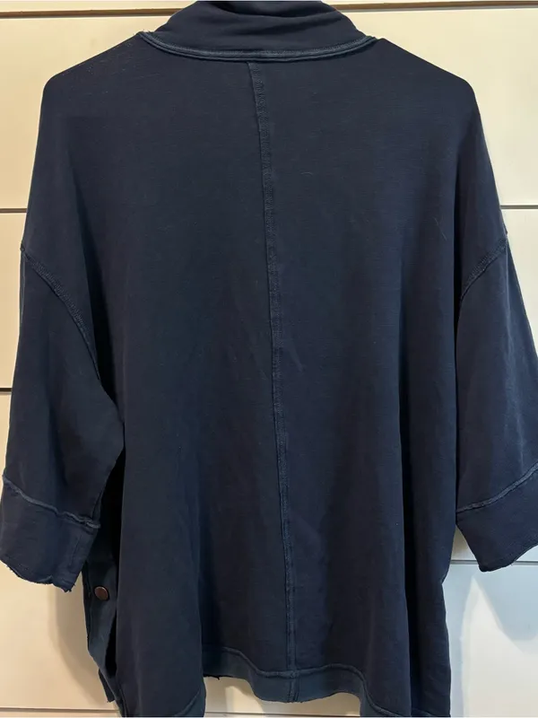 FP Movement Embers Snap Sweatshirt in Deep Navy Blue - Image 3