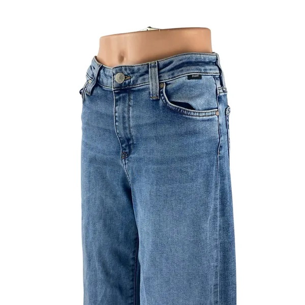 Mavi Paloma Women's Blue High Waisted Wide Leg Baggy Denim Jeans Size 25x31 - Image 2