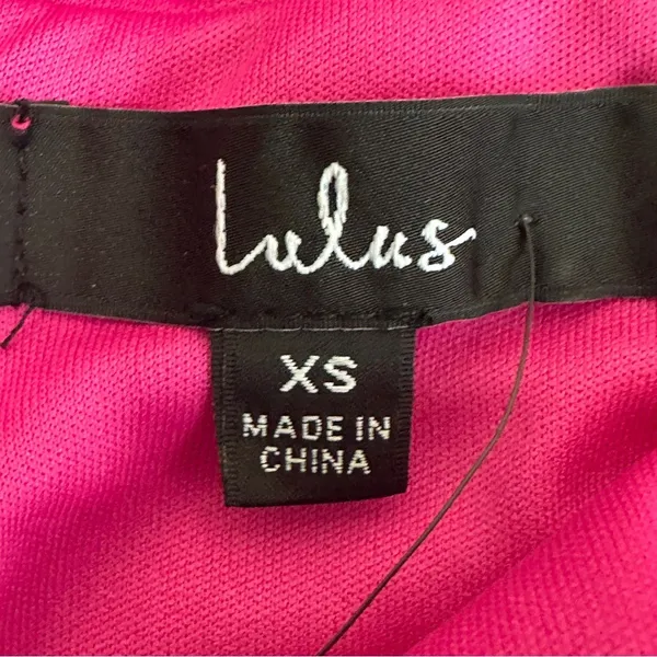 NWT Lulus Always Remarkable Fuchsia Pink Ruched Halter Midi Dress Glam Size XS - Image 7