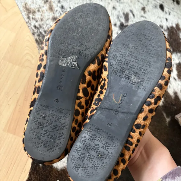 BIRDIES The Starling cheetah‎ calf hair loafers Size 8.5 - Image 4