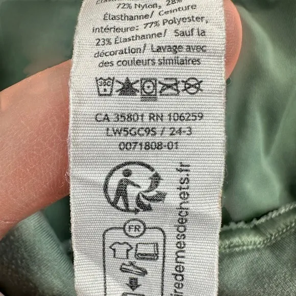 Lululemon 14 License‎ to Train High-Rise Tight Logo Waistband Grey Eucalyptus - Image 6