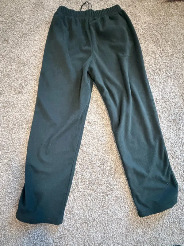 Skims fleece lounge straight leg pants sold out color size small relaxed fit NWT - Image 14