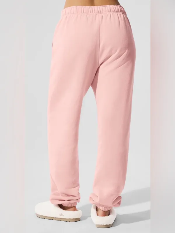 Alo Yoga NWT Accolade Sweatpants Joggers Pink Quartz Size M - Image 4