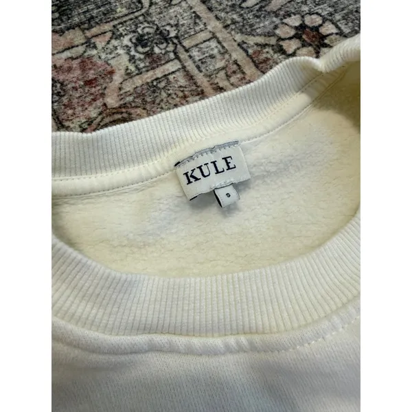 KULE The Buck‎ White Deer Graphic Crewneck Sweatshirt Women's Size Small - Image 3