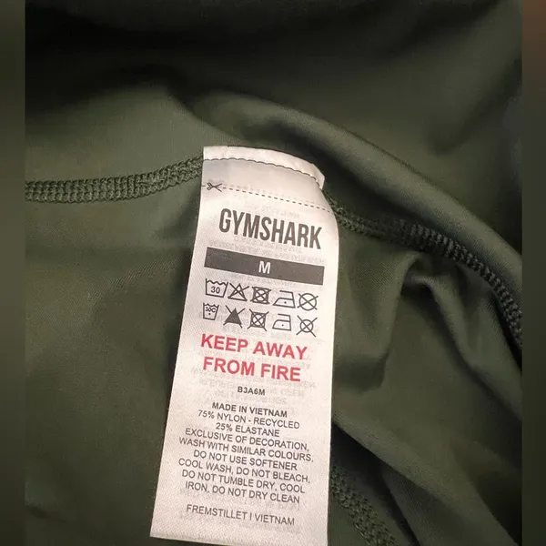 Gymshark Elevate 2.0 High-Waisted Full-Length Leggings – Olive Green - Image 3
