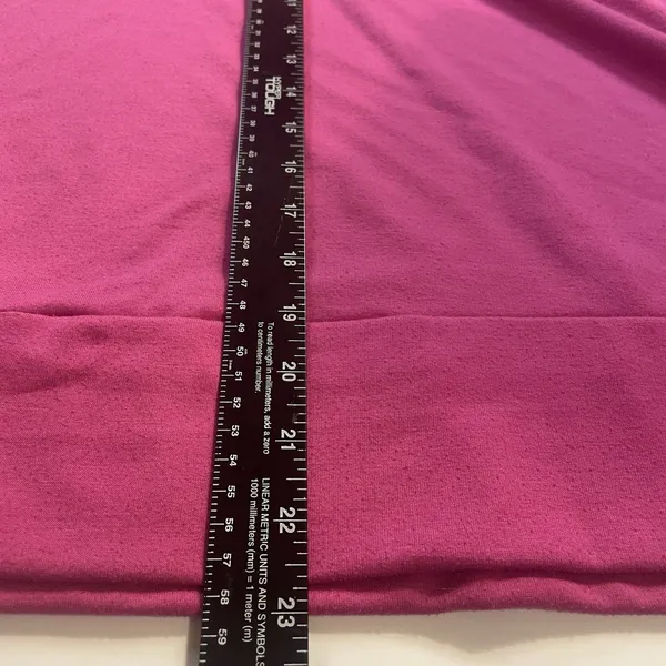 Nine West 2X Active Women's Pink Pullover Hoodie Short Sleeve Relaxed Fit Logo - Image 7