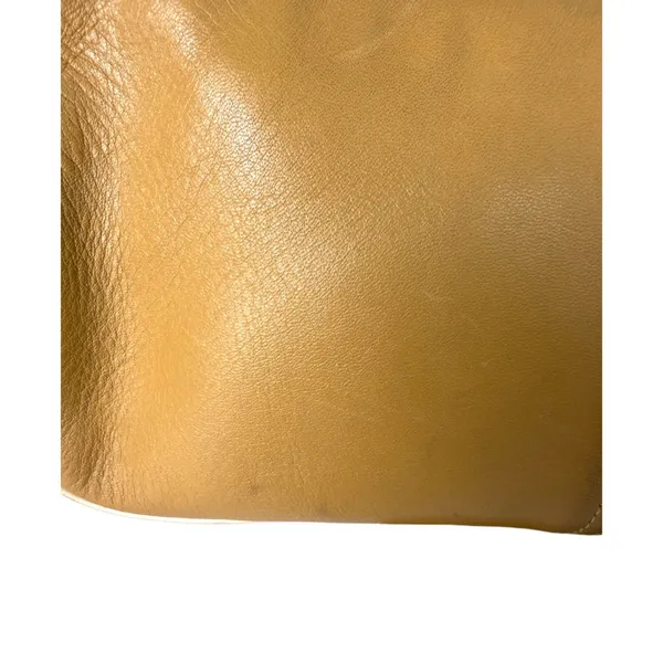 Coach 4447 Hamptons Leather Demi Shoulder Hobo Bag Vintage Brown Cream - Image 9