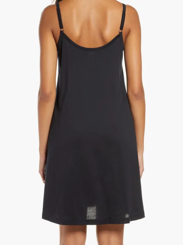 Hanro Juliet Babydoll Black Chemise EUC - Image 2
