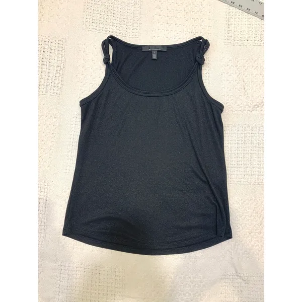 WHBM small ribbed knot strap shimmer tank blouse top TS 3376 - Image 8
