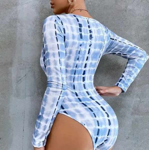 Tie-Dye Long Sleeve Bodysuit - Image 2