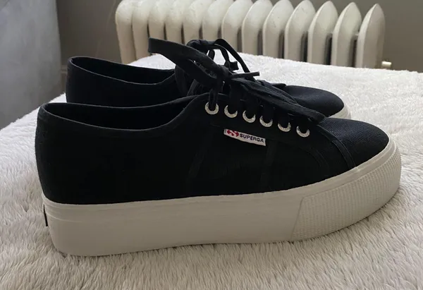 Black  Platform Sneakers - Image 2