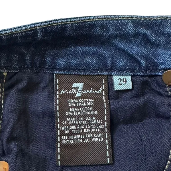 7 For All Mankind Mid Rise Kimmie Bootcut Dark Wash Jeans Women's Size 29 | 29-2 - Image 6