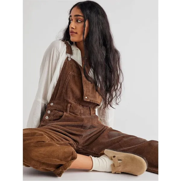 Free People Ziggy Corduroy Overalls Sz S - Image 3