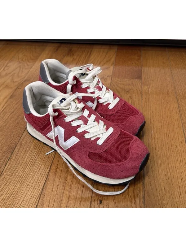 6.5 Women’s US Size New Balance 574 Core Pack - Burgundy Red Color - Image 2