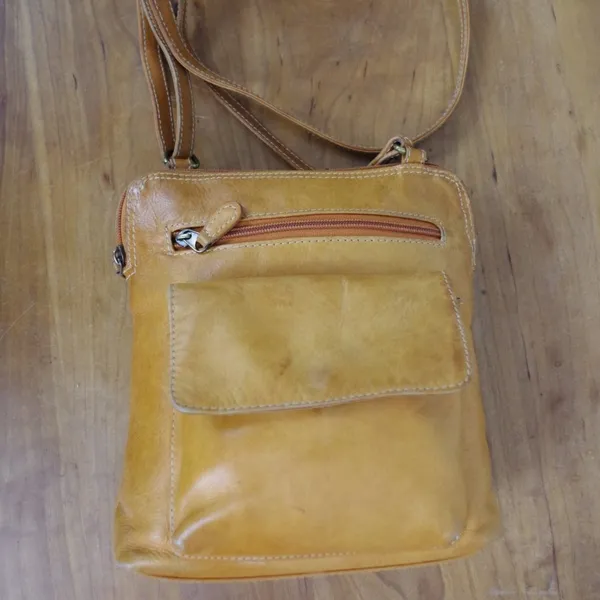 Chaos Leather Collection Small Leather Crossbody Purse - Image 3