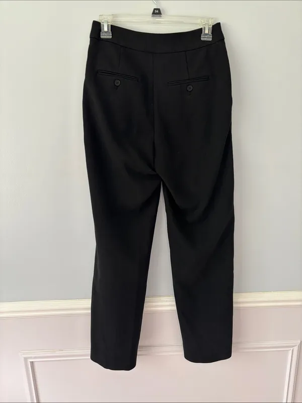 Wilfred Black Tailored Tapered Trousers Sz 4 Work Wear Career Career Minimalist - Image 7