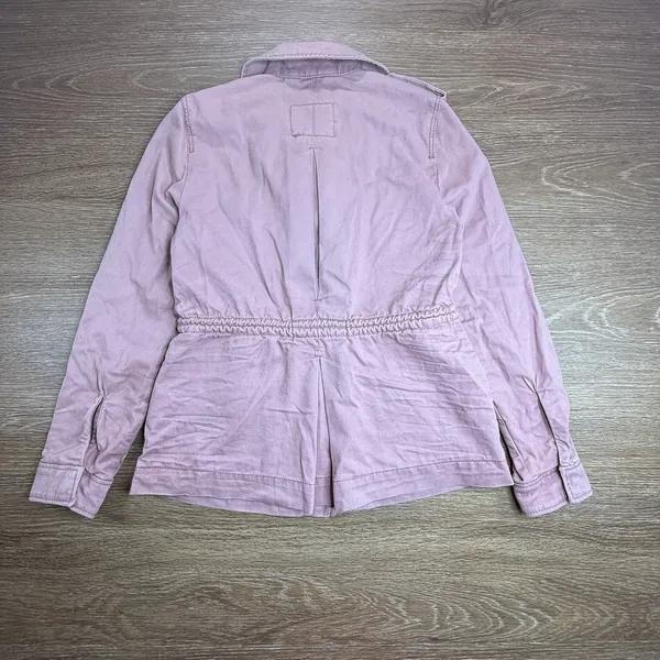 Abercrombie & Fitch Utility Jacket Womens XS Pink Military Cargo Cotton NWT - Image 13