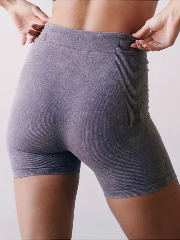 FREE PEOPLE Go To Rib Shorts in Washed Driftwood. Size XS/S - Image 3