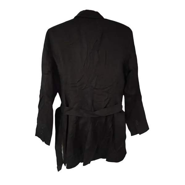 Lauren Ralph Lauren Black Utility Belted Jacket Women's‎ Silk Belted Size Small - Image 2