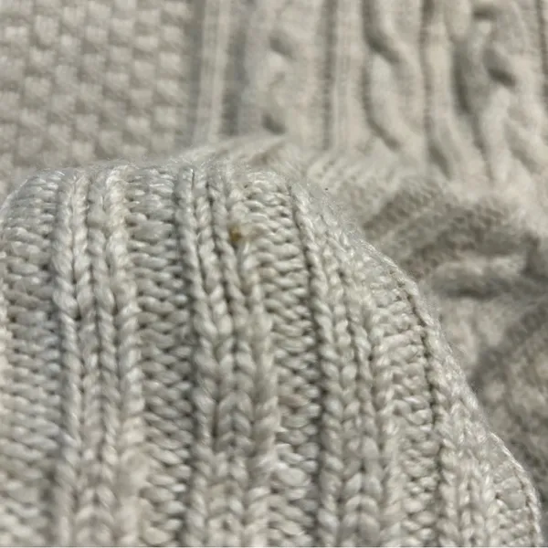 Abercrombie & Fitch Y2K Cable Knit Short Sleeve V-Neck Sweater Bella Preppy - Image 5