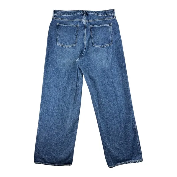 Old Navy Sky-Hi Wide Leg Extra High Rise Jeans Medium Wash Blue Size 16 NWT Boho - Image 7