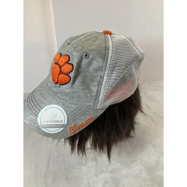 Clemson Tigers Top of the World Trucker Snapback Hat‎ Ladies Silver Sparkle NWT - Image 3