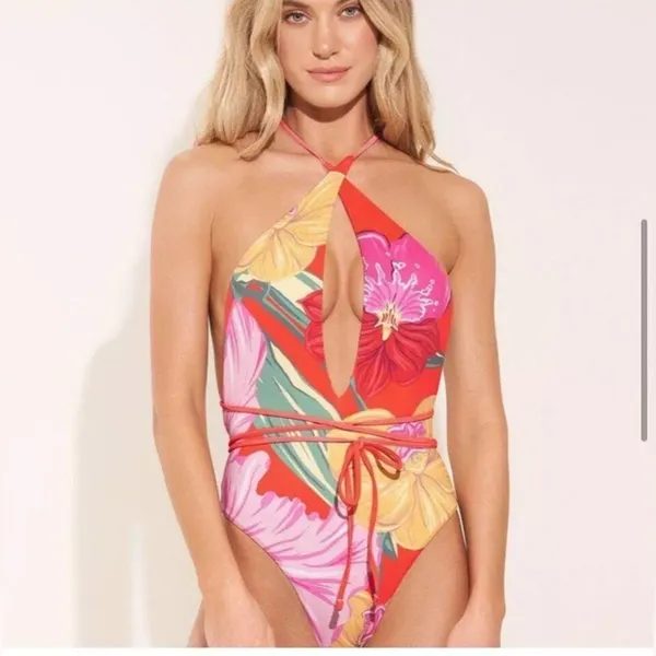 Maaji Camellia Reversible One-Piece Swimsuit, Size Large, $169 - Image 7