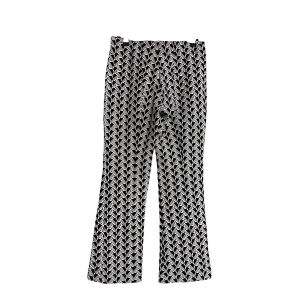 Anthropologie Maeve The Margot Kick Flare Geometric B&W Pants size XS - Image 3