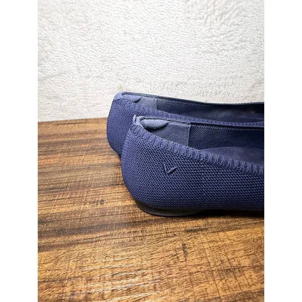 VIVAIA Round-Toe Navy Blue Ballet Flats Cushioned Insole Women's 9.5 EU 40.5 - Image 2