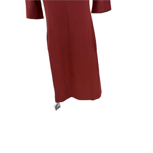 M.M.LaFleur Emily Square Neck A-Line Work Dress Brick Red NWT Size 0 - Image 5
