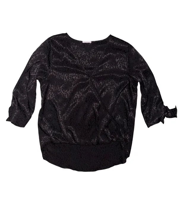 West Kei Allan Surplice Tie Sleeve High-Low Blouse - Image 7
