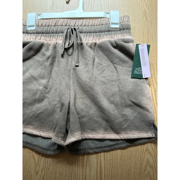 New Women’s Wild Fable Sweat Shorts Cotton Elastic Waistband Pewter Small - Image 2