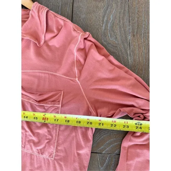 Free People Intimately‎ PJ Button Down Top Womens Pink Medium (T1) - Image 9