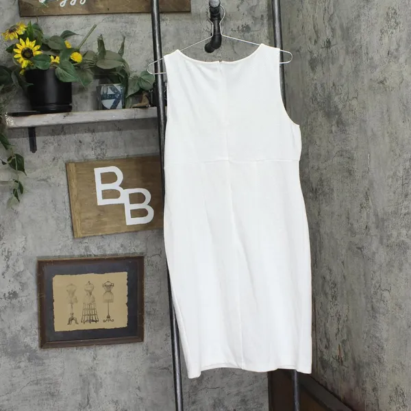 NWT Ny Collection Petite Two Piece Jacket and Dress Set PNY9115 White 14P - Image 6