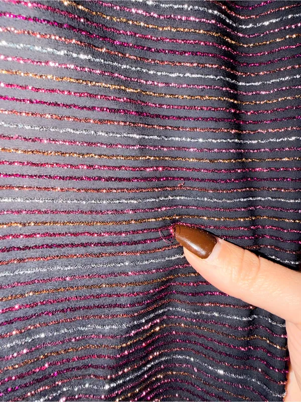 Lush Metallic Striped Tank Dress - Image 3