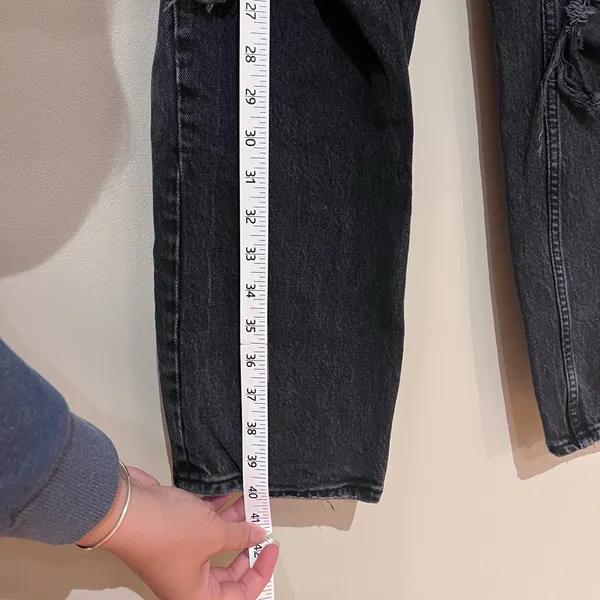 Abercrombie & Fitch Ultra High Rise Ankle Straight Size 10R - Image 7