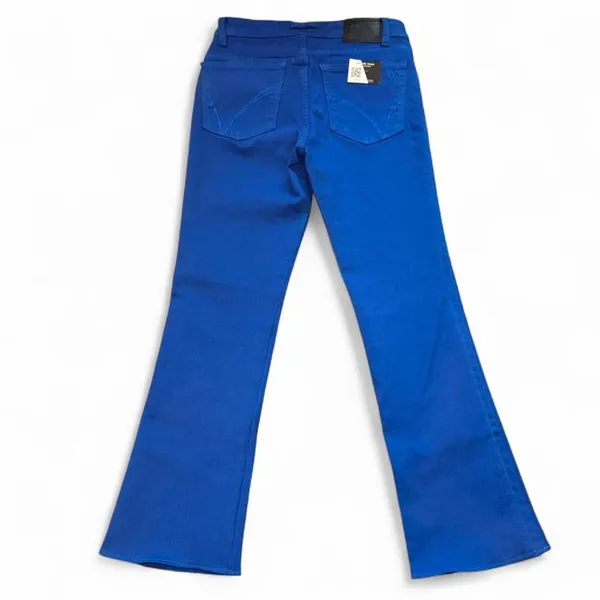 NWT Volcom What The Twill Mid-Rise Royal Blue Flare Denim Kick Pant — Size 1 - Image 3