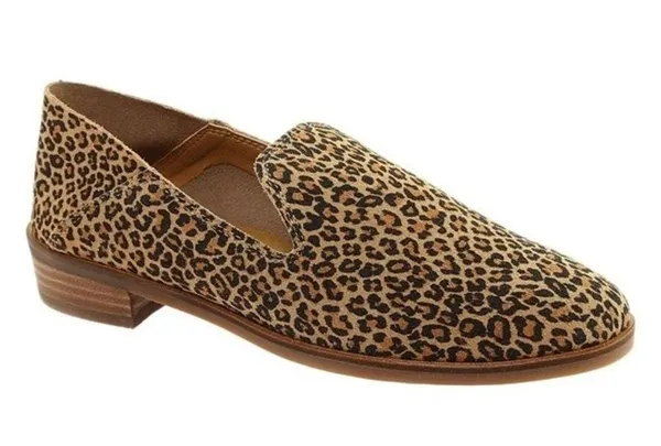 Cahill Leopard Print Loafer Eyelash Sophia Leather Loafers Size 10 - Image 2