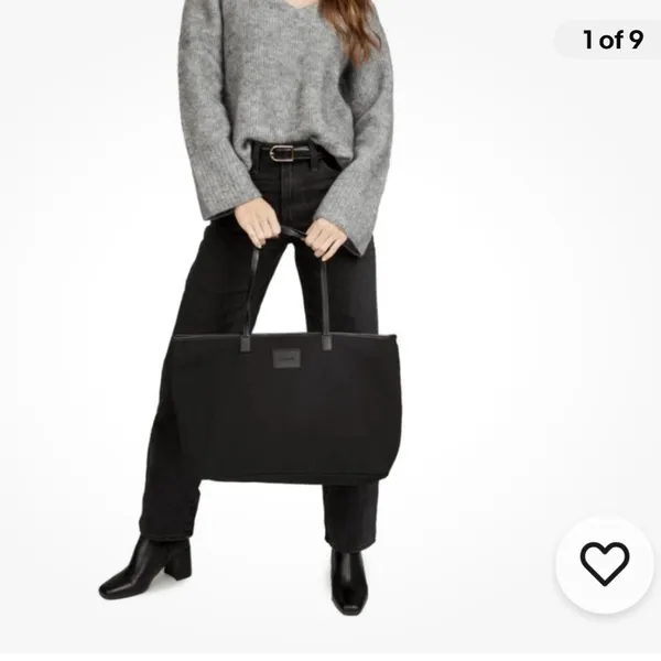 NWT Black Cleobella Canvas Tote Bag - Image 2